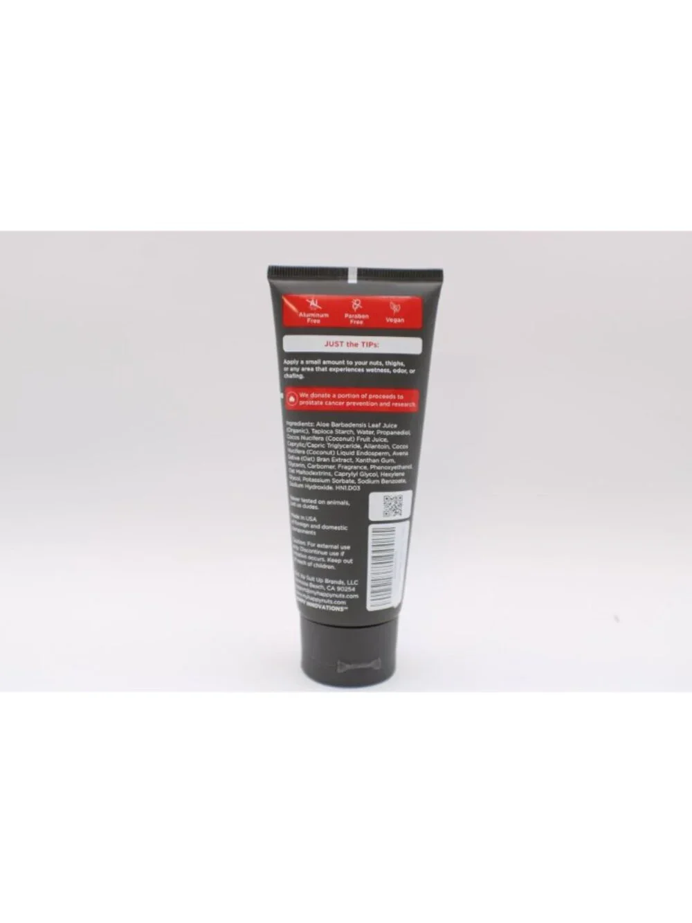 Happy Nuts Chafing Sweat Comfort Cream Lotion-To-Powder Sandalwood Zest 3.4 oz